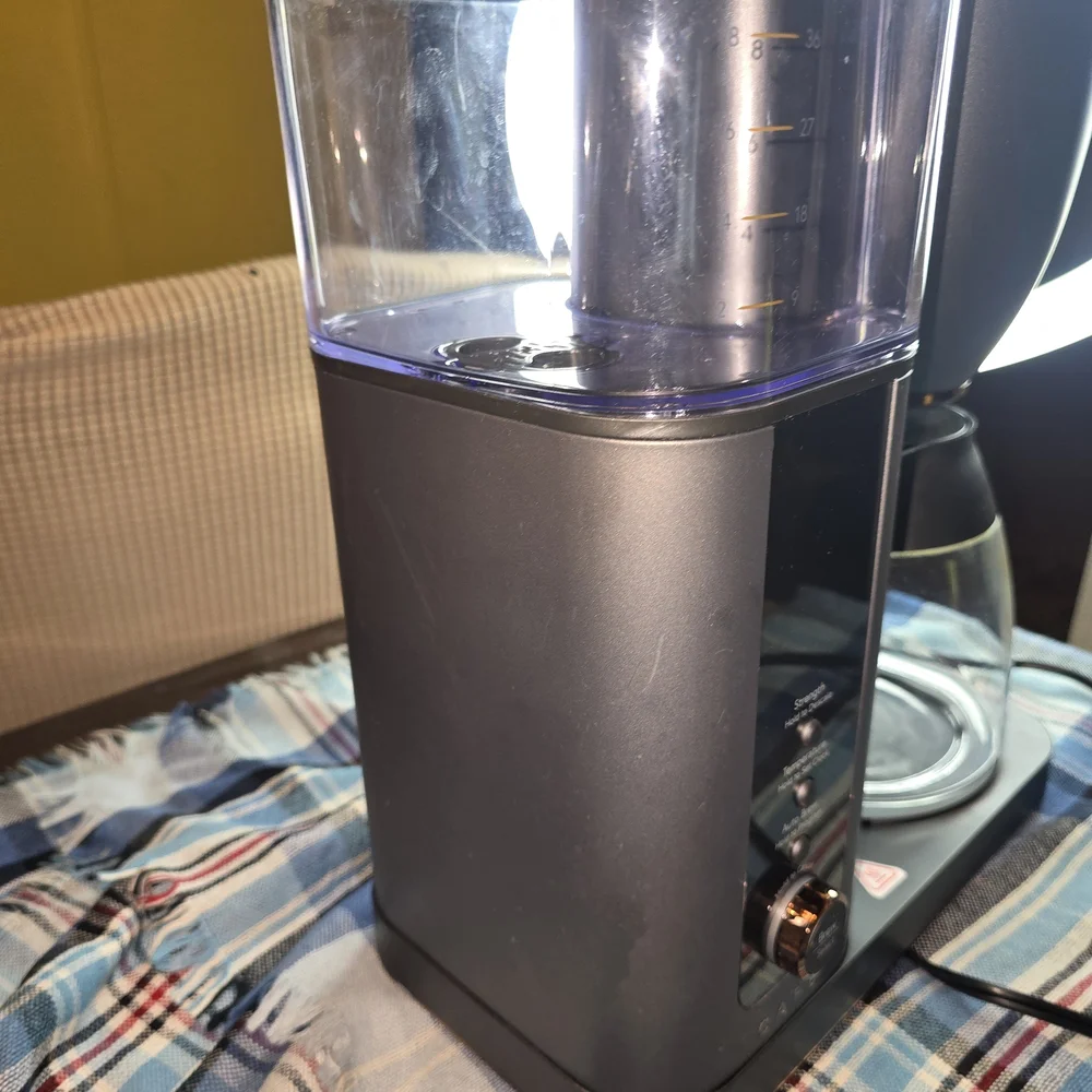 Williams Sonoma Matte Black Drip Coffee Brewer with Glass Carafe